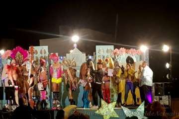 Drag Arush, reinona de las fiestas de Ayatima de Marzagán (Foto Francisco J. Santana)